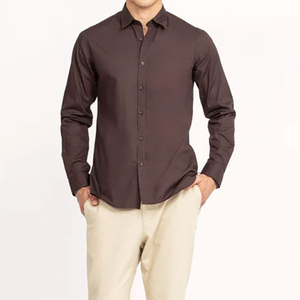 Chemise habillée pour homme, coton, manches longues, chemises habillées pour homme, vêtements de bureau, style formel, chemise habillée en coton pour homme, vêtements de travail - Product Image 3