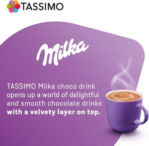 Cápsulas de Chocolate Caliente Tassimo Milka x8 (Paquete de 5, Total 40 Bebidas) - Product Image 5