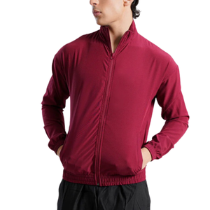 Men's <b>Lightweight</b> Winter Breathable Windproof Zip-Up Stand Bomber <b>Jacket</b> Fitness <b>Running</b> Sportswear Comfortable Activewear Top - Product Image 2