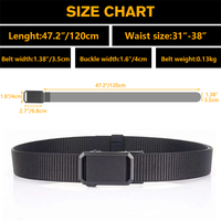Échantillon Gratuit Boucle Métallique Réglable Ceinture Tactique Robuste pour Entraînement Chasse Accessoires Extérieurs Nylon Tactique