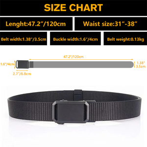Muestra gratis hebilla de Metal ajustable resistente entrenamiento cinturón táctico accesorios de caza al aire libre cinturón táctico de nailon - Product Image 2