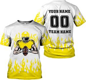 Camiseta de fútbol americano clásica personalizada de alta calidad, fabricantes de camisetas de fútbol callejero con sublimación transpirable, camiseta de equipo - Product Image 4