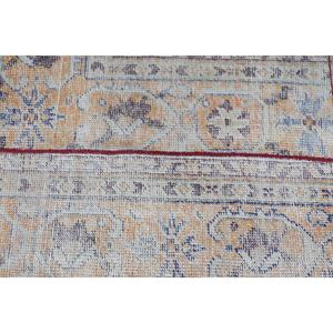 พรมตุรกีโบราณขนาดเล็ก 2.1x2.8 ฟุต สีขาวแดง พรมขนสัตว์แบบตะวันออก - Product Image 5