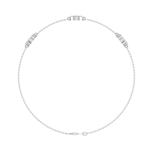 Elegante personalizado 950 platino lujo OEM ODM hecho en fábrica India pulsera de diamantes naturales para mujeres pulseras de eslabones de cadena fina - Product Image 4