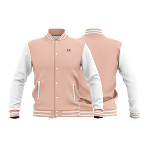Veste bomber varsity pour homme en chenille brodée personnalisée avec col montant, manches en cuir PU, coupe-vent d'hiver - Product Image 6