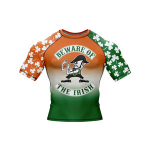 ชุดป้องกันผื่นสำหรับผู้ใหญ่ผู้ชายแขนยาวระบายอากาศได้แห้งเร็วขนาดปรับแต่งสีได้ - Product Image 4