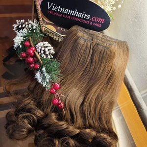 Fabriqué au Vietnam - Clip-in cheveux vierges de la meilleure qualité, prix de gros, cheveux à cuticule complète dans de nombreuses couleurs pour l'exportation - Product Image 1