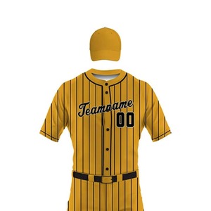 Nuevo Conjunto de Uniforme de Béisbol de Diseño Personalizado, Uniforme de Béisbol para Hombre de Alta Calidad a Precio Económico / Uniformes Deportivos de Softbol - Product Image 4