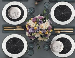 Best Theme Design Rounded Tableware Decorative <b>Placemat</b> Glass <b>Beads</b> Place Mat for Parties and Other Functions - Product Image 5