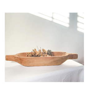 <b>Carved</b> Wood Dough Bowls Christmas Home Decoration with Bread Fruits <b>Candles</b> for Bulk Decorations items - Product Image 2