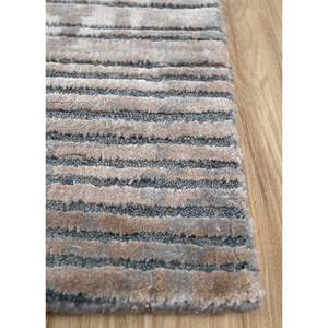 Alfombra Uvenuti Anudada a Mano de Lana y Seda de Bambú, Diseño Rectangular Geométrico Azul, 10 mm de Grosor, para Sala de Estar o Dormitorio Juvenil - Product Image 4
