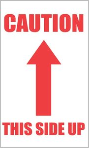 Caution THIS SIDE Industrial Use Packaging <b>Stickers</b> for <b>Small</b> Business Warehouse Shipping Exhibition Delicate Items-500 Pieces - Product Image 2