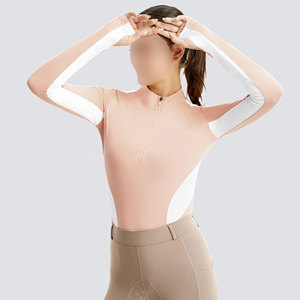 Camiseta Interior de Manga Larga para Montar a Caballo, Personalizada, Económica, Ligera, de Secado Rápido, 100% Poliéster, para Mujer - Product Image 5