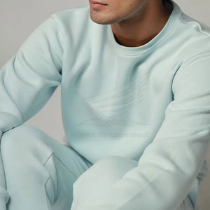 Survêtement d'hiver pour homme de qualité supérieure, personnalisable, grande taille, 100 % coton, respirant, uni, logo personnalisé, service OEM, cordon de serrage - Product Image 5