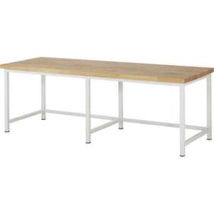 Banco da lavoro Serie 8000 - Modello 8000, B2500 x P900 x H840 mm, Piano di lavoro in Faggio Massiccio, Spessore 40 mm - Product Image 1
