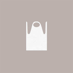 Disposable TNT <b>Apron</b> in <b>White</b> 82x100 Size 50 Piece Pack - Product Image 1