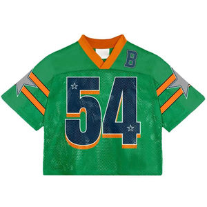 Maillot de football américain personnalisé, maillot d'équipe, maillot de football vierge, maillot de football court imprimé, séchage rapide, uniforme de football unisexe - Product Image 2