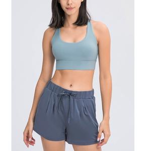 Nuevas llegadas mujeres Casual bordado sólido ropa activa sin costuras Cruz hermosa espalda gimnasio Fitness sujetadores transpirables ecológicos - Product Image 6