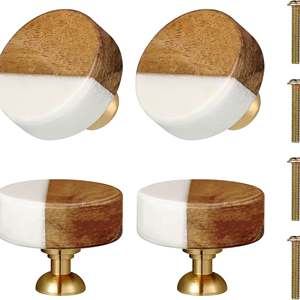 Boutons en marbre marron et blanc les plus vendus avec une taille de forme de couleur personnalisée fabriqués en Inde - Product Image 3