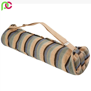 ถุงซิปผ้าปอกระเจาผ้าฝ้ายเสื่อโยคะพร้อมหูหิ้วเสื่อโยคะทำจากโรงงานออกแบบได้ตามต้องการ - Product Image 6