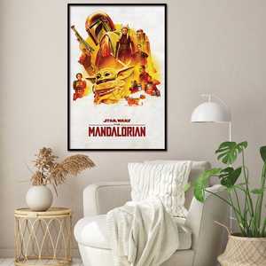 Affiche The Mandalorian, impression numérique, style suspendu, en polyester, pour la décoration de l'aventure de Grogu - Product Image 5