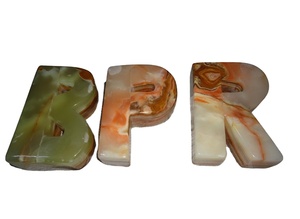 Ensemble de lettres et de chiffres décoratifs en onyx vert pour la décoration personnalisée de la maison, du bureau et des événements, idées d'affichage artistique - Product Image 3