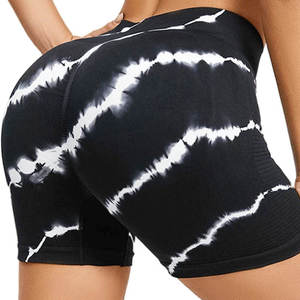 2025 Shorts de sport de levage des fesses respirants taille haute pour femmes Leggings d'entraînement coupe ajustée avec conception de motard de Yoga imprimé à chaud - Product Image 2