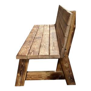 Panca da esterno in legno massello realizzato a mano da 43 pollici Design moderno per Patio giardino parco per mobili da esterno - Product Image 1