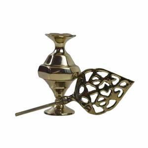 Moradabad Pure Brass Kohl/Surma Dani Holder Islamic Gift Cosmetic <b>Organizer</b> for Arabic Eyeliner Powder Decor <b>Makeup</b> Storage - Product Image 1