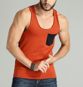 Nouvelle conception de poche Sondo pour hommes sans manches équipement de course GYM débardeurs chemise de fitness avec tissu super léger commander maintenant - Product Image 1