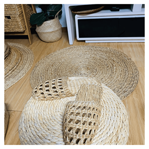 Pantuflas de Jacinto de Agua, Mules Tejidas de Jacinto de Agua con Suela de PU para Habitaciones de Huéspedes y Uso Doméstico, Vietnam - Product Image 1