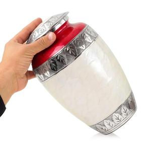 Urnes de crémation en métal de couleur personnalisée de haute qualité pot de souvenir d'inhumation de jardin personnalisé pour les cendres commémoratives adultes prix de gros - Product Image 4