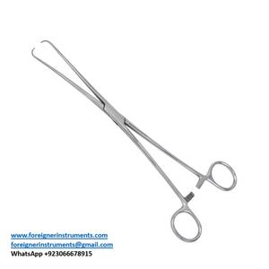 Forceps utérins Schroeder 250 mm, manuel, en acier inoxydable, réutilisable, ensemble d'instruments chirurgicaux - Product Image 6
