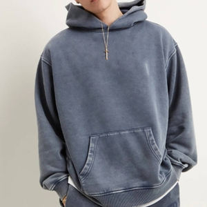 Sudadera con capucha para hombre de gran venta, peso ligero, 100% algodón, logotipo personalizado, patrón sólido, cuello con capucha de invierno - Product Image 6