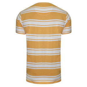 T-shirt décontracté à manches courtes pour homme, rayures horizontales, tissu doux, coupe moderne, tendance masculine - Product Image 4