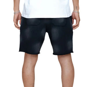 กางเกงขาสั้นผู้ชายสไตล์วินเทจสีซีดจางแบบสั่งทำพร้อมโลโก้ตามต้องการสำหรับขายออนไลน์  สั่งผลิตได้ในจำนวนขั้นต่ำน้อย - Product Image 4