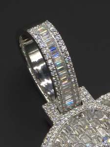 Letra O Personalizada con Incrustaciones de Diamantes, Plata de Ley 925, Brillante, con Moissanita VVS, Engaste de Canal, Unisex, para Uso Diario - Product Image 5