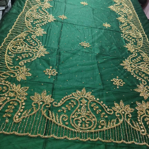 Tela Popelina Pesada Sonali Dirca con Bordado a Mano, Patrón Tejido Cruzado para Accesorizar - Product Image 1