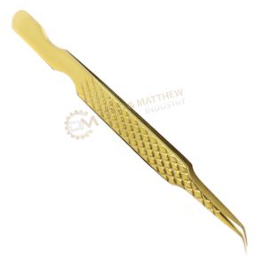 ขนตาปลอมสแตนเลสสีทองแบบโค้ง45องศา12ซม./13ซม. ขนตาปลอม - Product Image 4