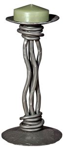 Bougeoir en laiton et verre, bougeoir, pièce centrale de Table - Product Image 4