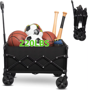 Remolque de bicicleta de carga utilitaria, carrito plegable de supermercado al aire libre de compras de lujo - Product Image 1