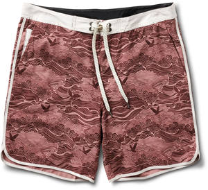 Shorts de sport personnalisés à imprimé floral rose avec bordure noire, tissu respirant léger à séchage rapide pour hommes, pour la salle de sport ou la plage - Product Image 4