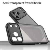Coques de téléphone portable robustes antichoc en TPU+PC avec finition mate effet soie pour 17 Air Pro Max