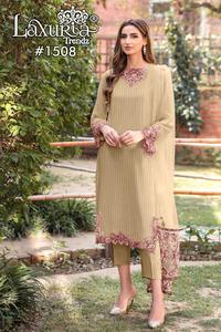 Tunique stylisée de créateur Embrdry classique avec coupe travaillée Kurti Paird élégant avec manches embrsèches glamour et pantalon avec Dupatta - Product Image 2