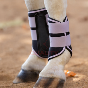 Bottes d'équitation personnalisées Bottes de brossage de cheval absorbant les chocs durables pour la protection des tendons et des fetlocks fabriquées au Pakistan - Product Image 5