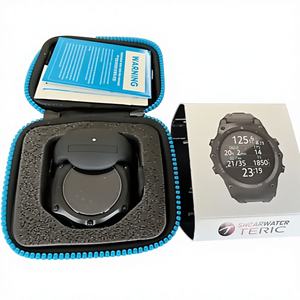 Nuevos Productos Destacados 15001 Research Teric Reloj de Buceo Deportivo de Fibra de Carbono, Platino, Cuero y Cristal Acrílico Disponible con Encanto - Product Image 1