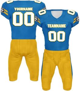 Maillots de football américain à manches courtes personnalisés ensemble de vêtements de football américain, y compris l'uniforme - Product Image 3