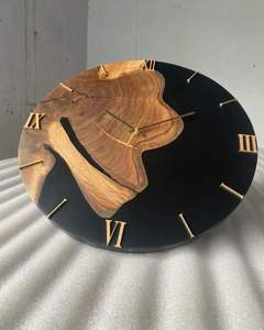 RELOJ DE PARED EPOXI DE RESINA DE MADERA Reloj de pared epoxi de resina de madera de la mejor calidad Reloj de pared epoxi de resina de madera hecho a mano Reloj de pared entero - Product Image 2