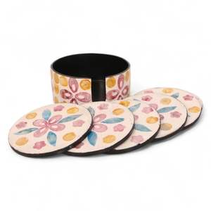 Posavasos Decorativo de Nácar Diseñado para Protección de Bebidas y Presentación Elegante en la Mesa del Hogar - Product Image 1