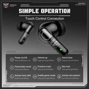 หูฟังเกมมิ่ง <span class=keywords><strong>ONIKUMA</strong></span> TX602 ไร้สายสามโหมด ความหน่วงต่ำ หูฟังไร้สาย ANC ENC หูฟังเกมมิ่ง OEM - Product Image 4